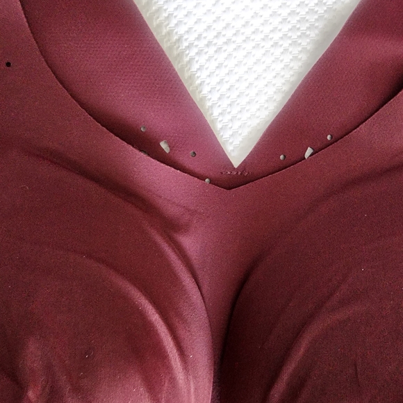 Evelyn And Bobbie Seamless Berry Burgundy Bra Newvwithout Tags - Picture 3 of 6